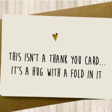 Hug With A Fold Card