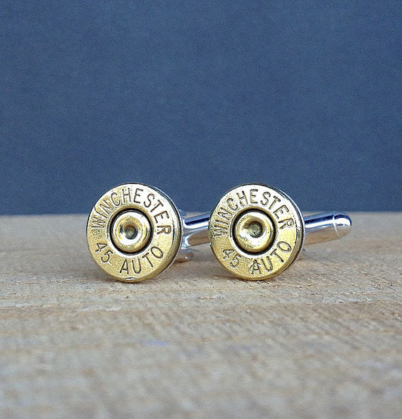 45 Caliber Bullet Cufflinks