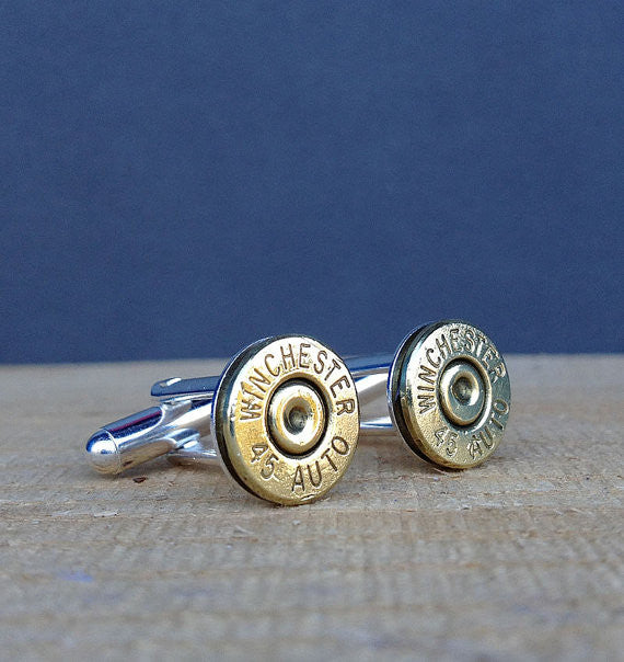 45 Caliber Bullet Cufflinks