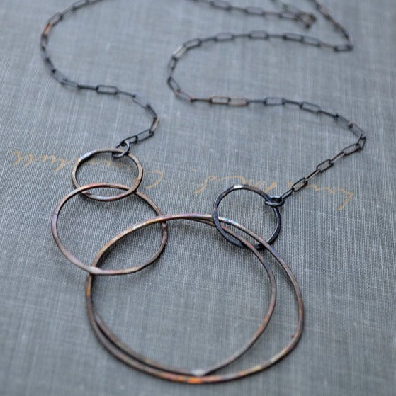 Asymmetric Circle Necklace