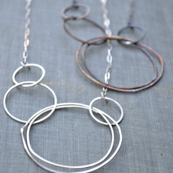 Asymmetric Circle Necklace