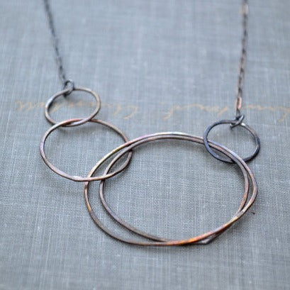 Asymmetric Circle Necklace