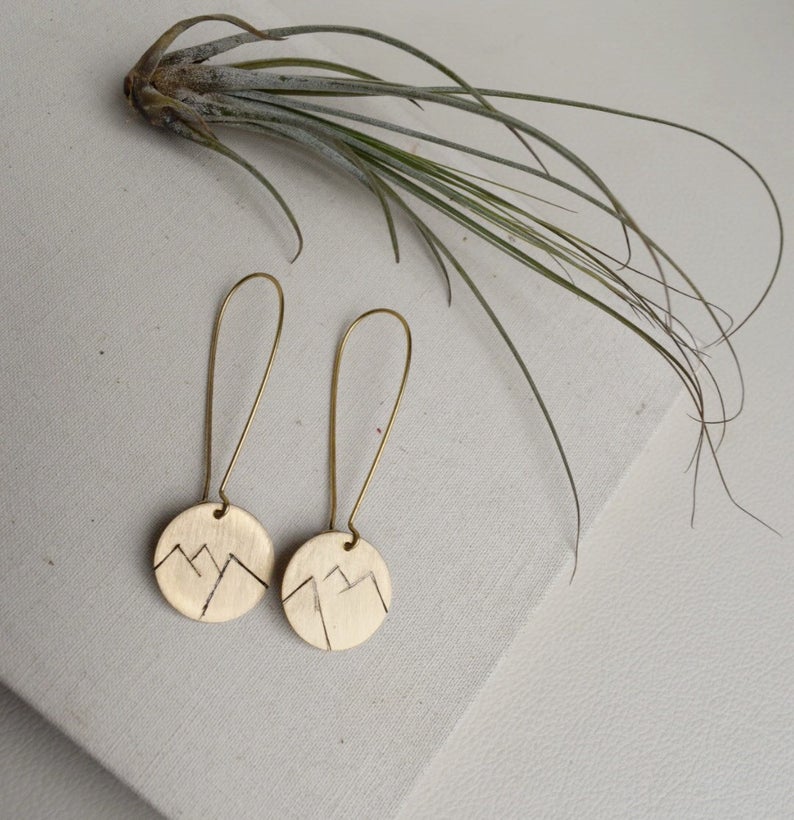 Mountain Disc Earrings