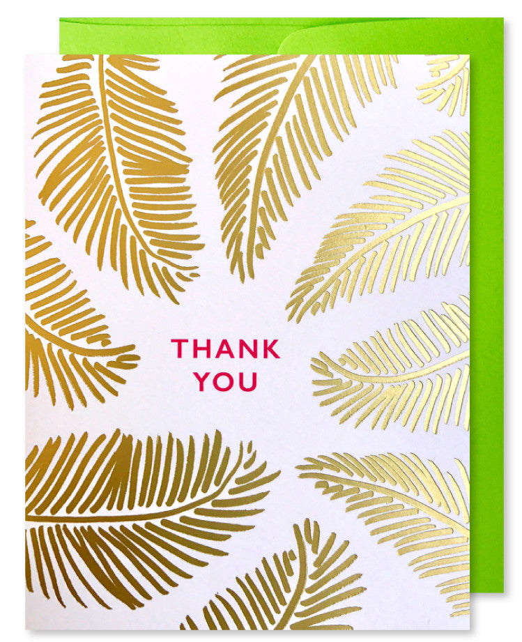 Gold Frond Thank You Boxed Set