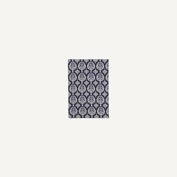 Medium Block Print Hardbound Journal - Navy