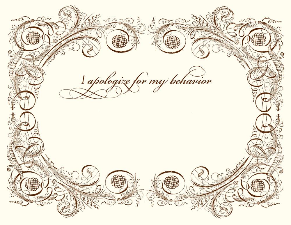 Apology Greeting Cards