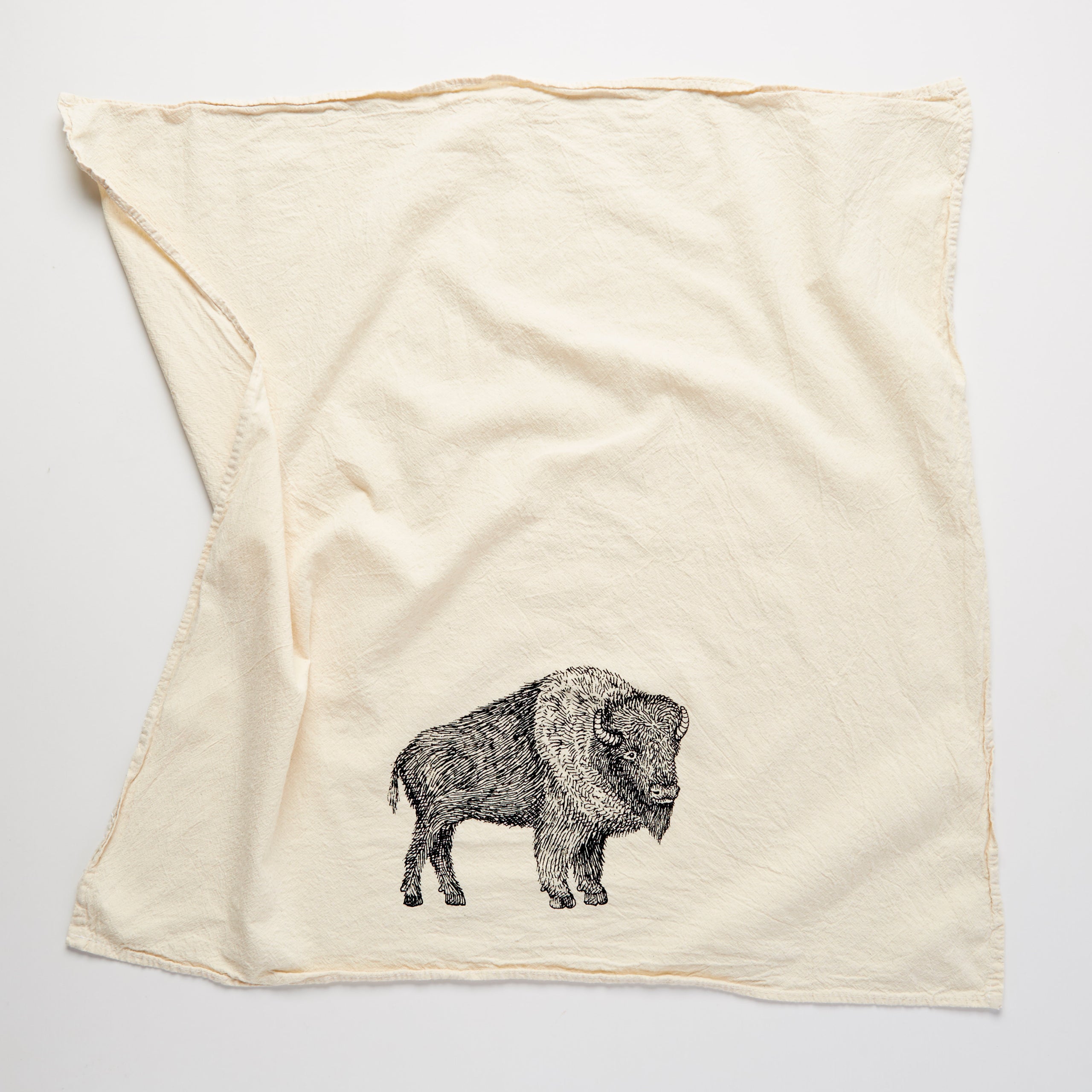 Bison Flour Sack Tea Towel