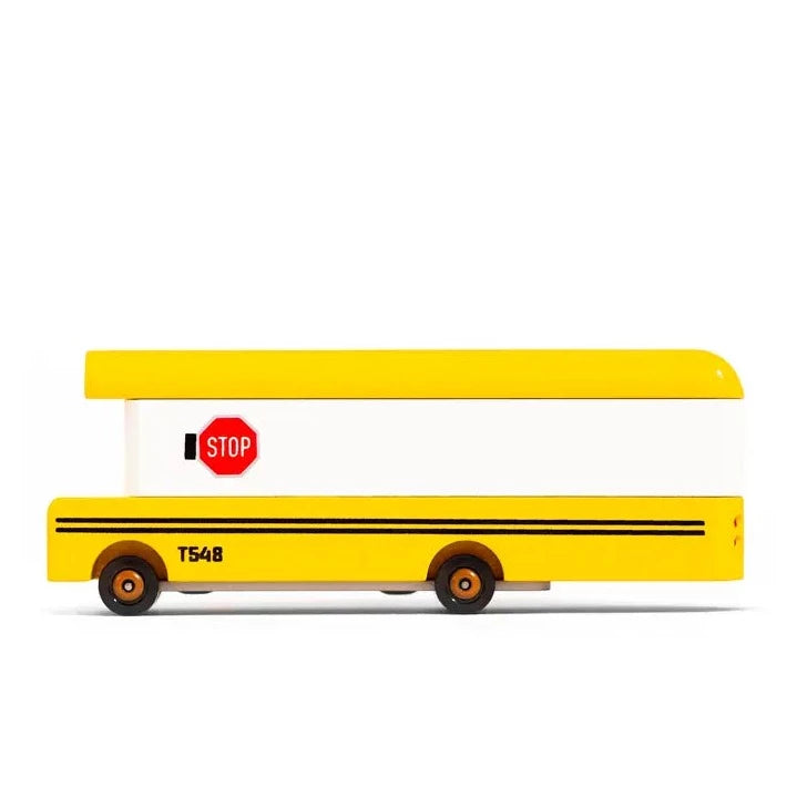 School Bus Wood Car Toy