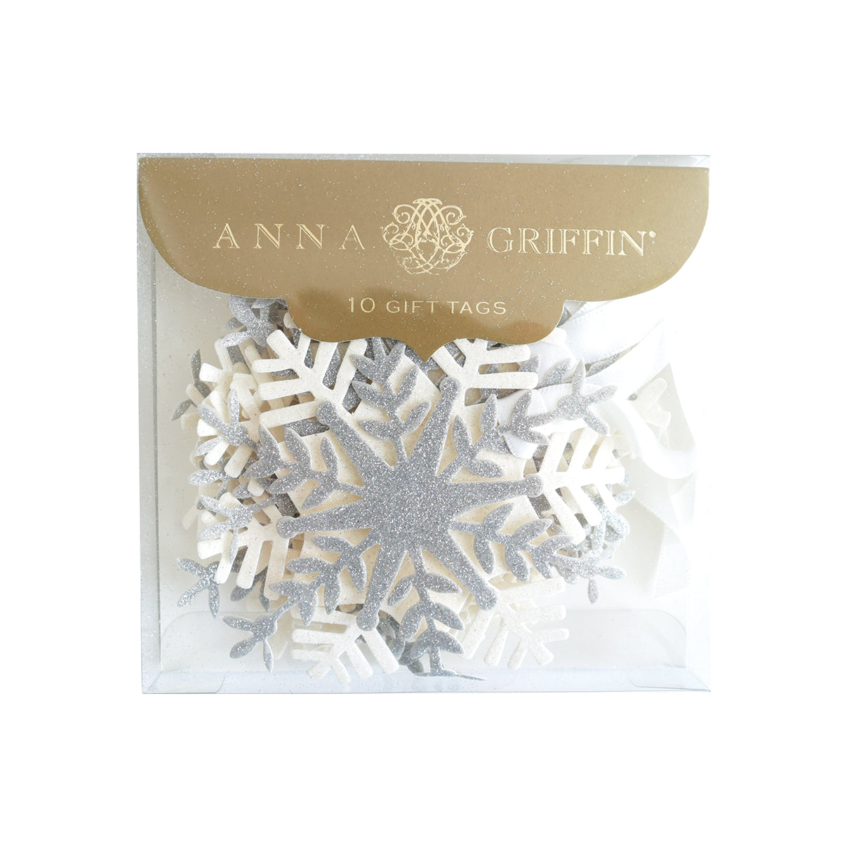 Holiday Gift Tags - Glitter 3D Snowflake