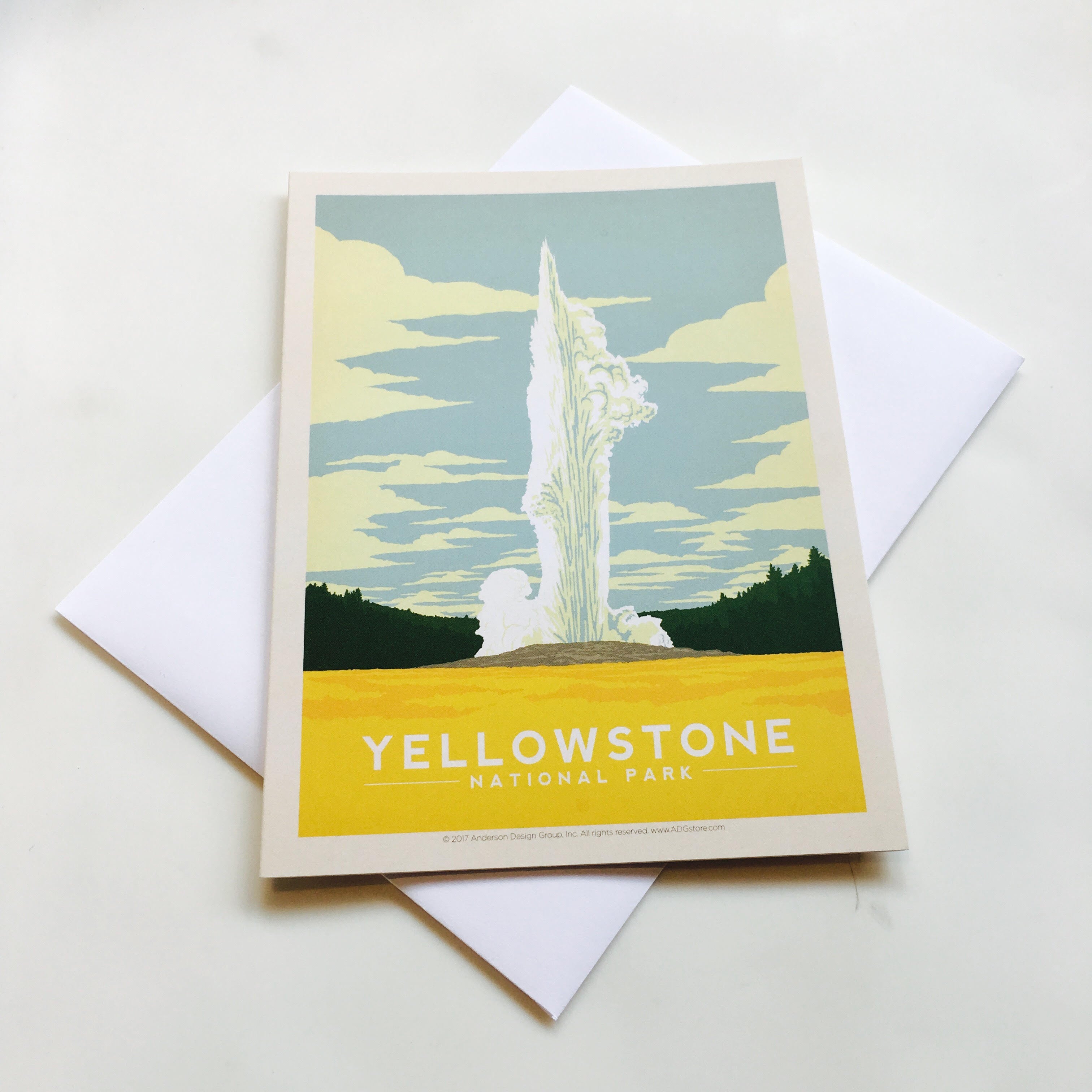 Old Faithful Greeting Card