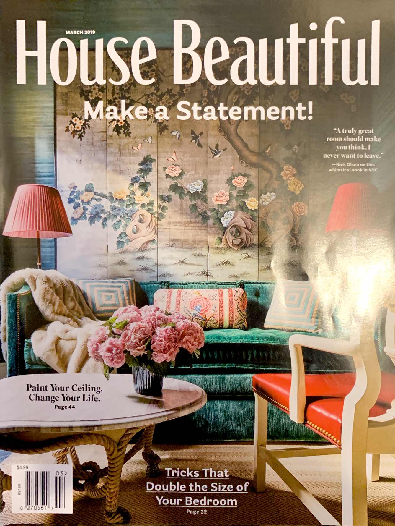 Christian Burch & John Frechette's home featured in House Beautiful March 2019