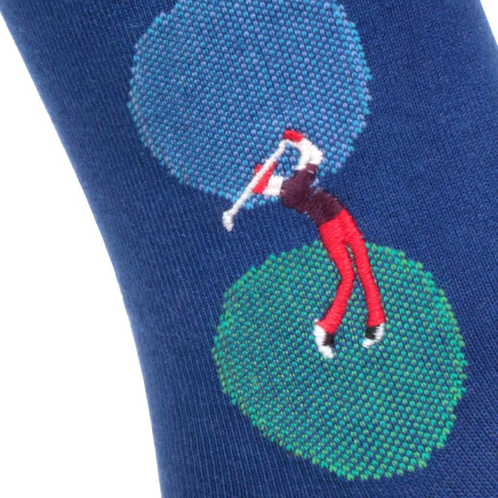 Golf Clap - Golfing Themed Embroidered Pima Socks