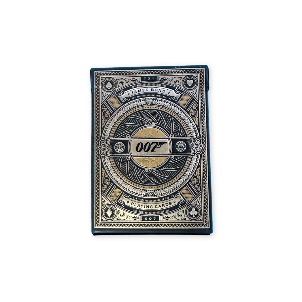 Playing card deck with James Bond 007 logo on a white background