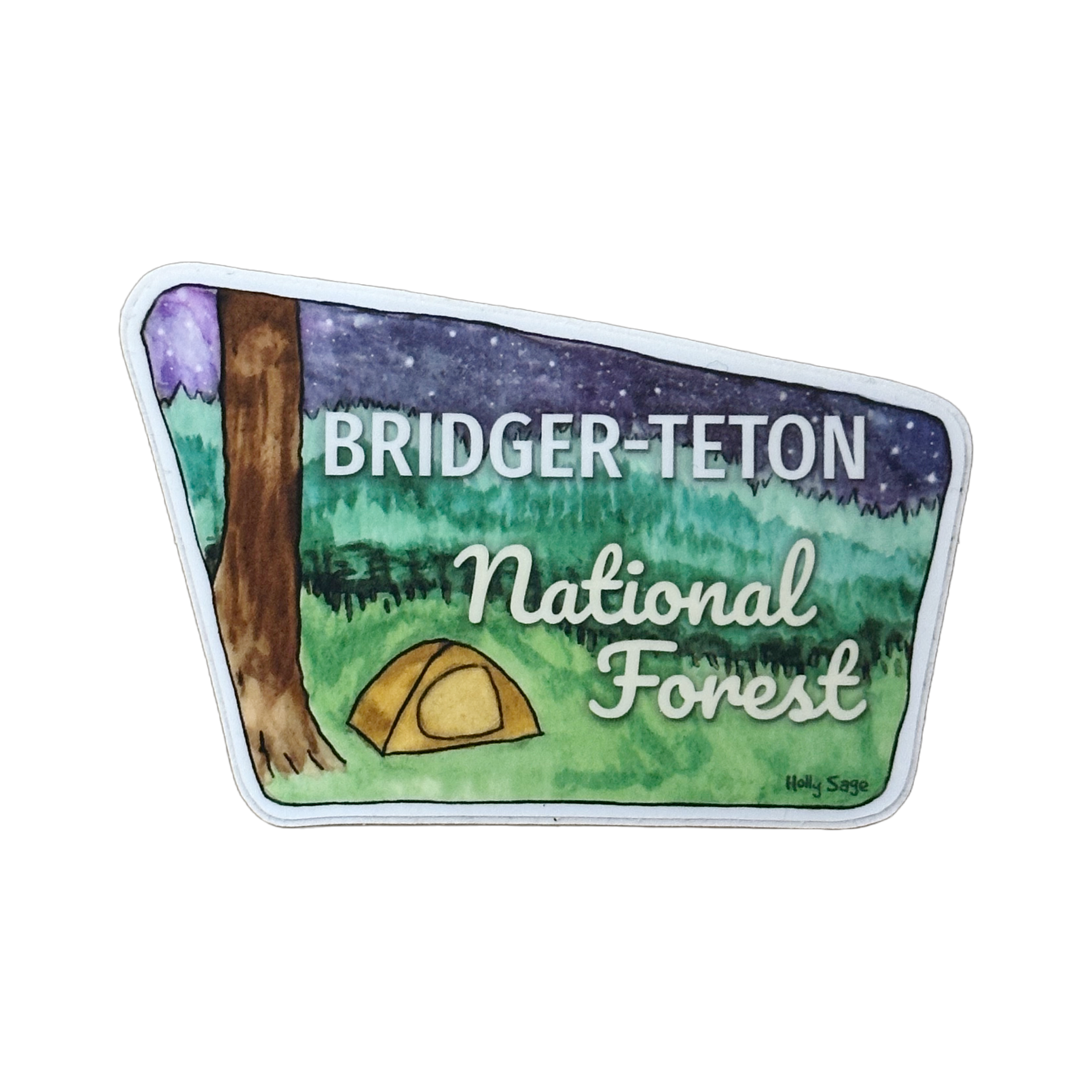 Bridger-Teton National Forest Sign Sticker