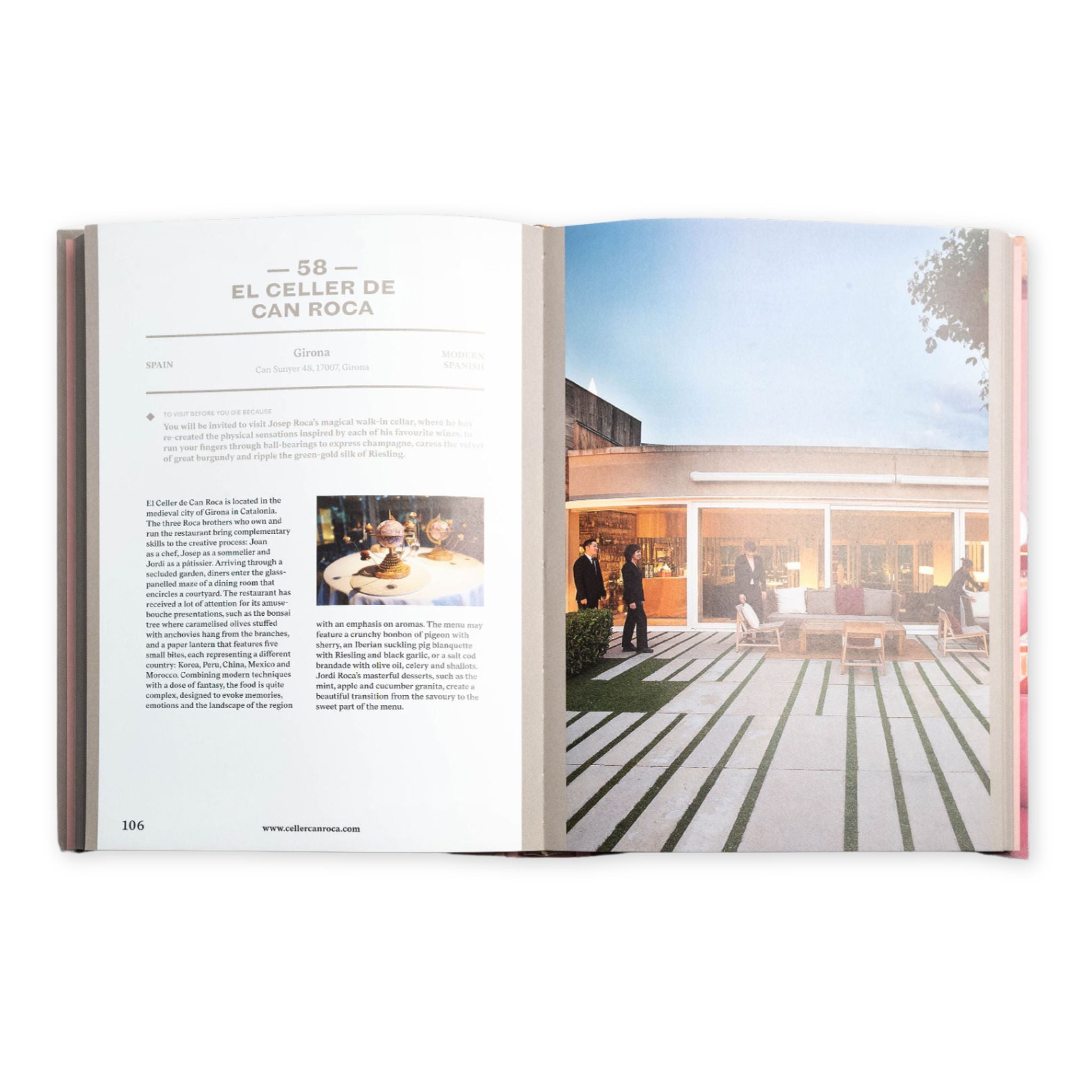 book of 150 best restaurants - El Celler de can roca