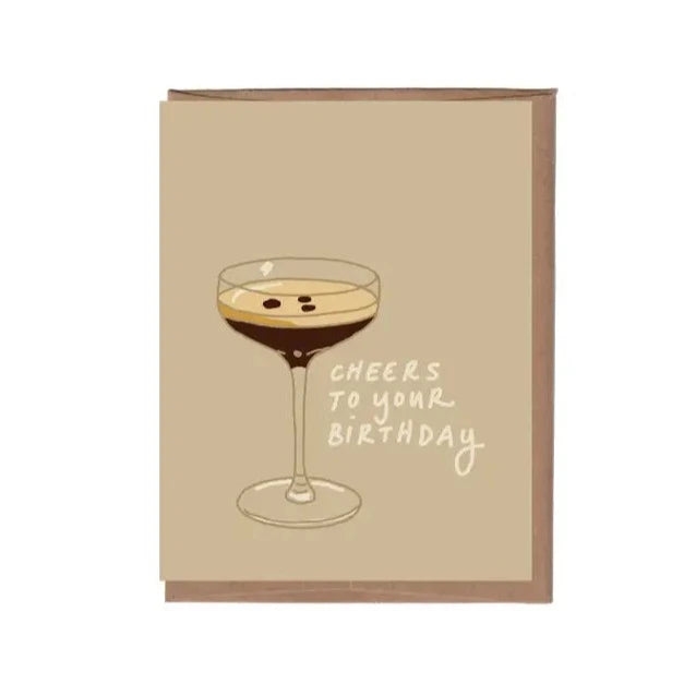 Scratch & Sniff Espresso Martini Birthday Card