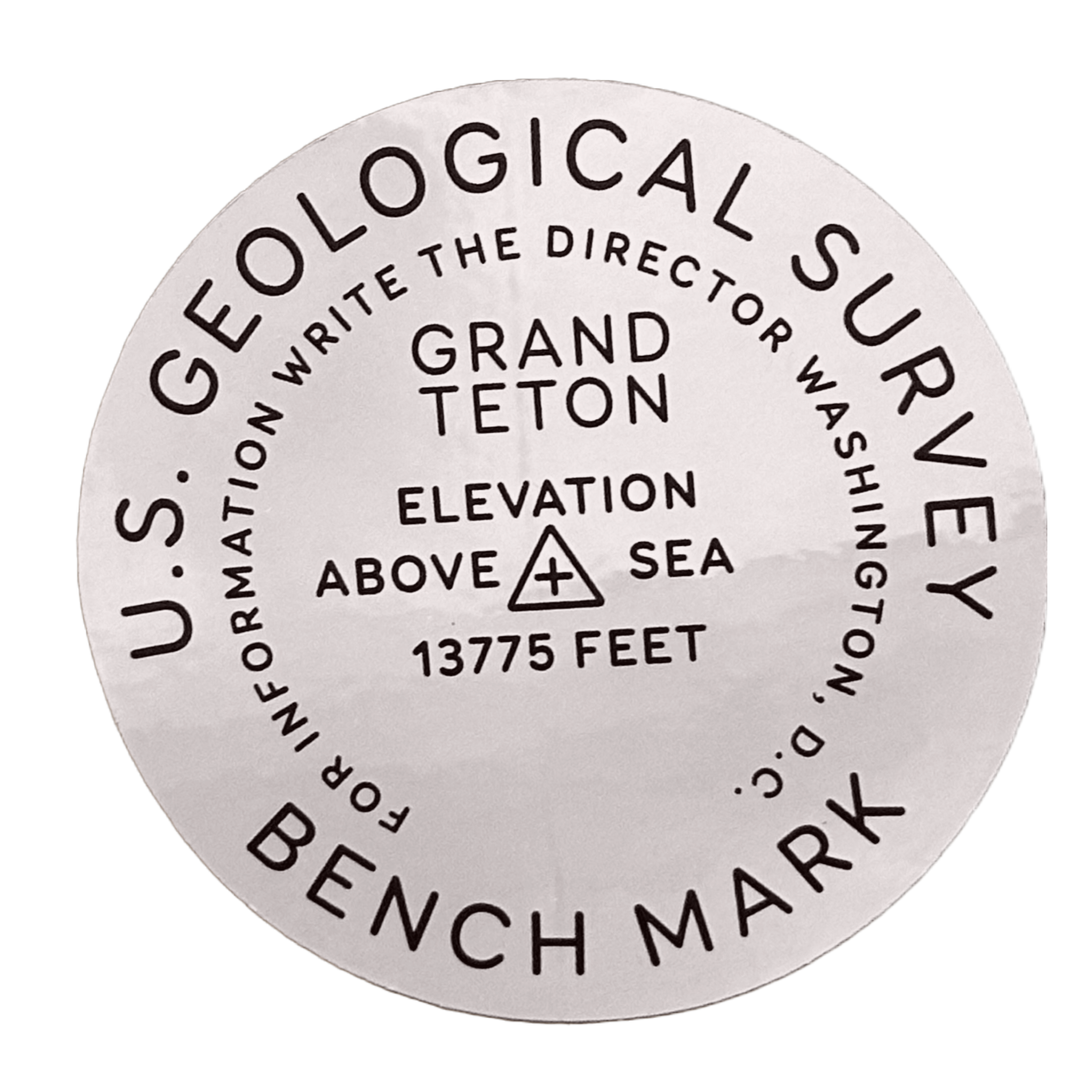 USGS GTNP Metallic Sticker