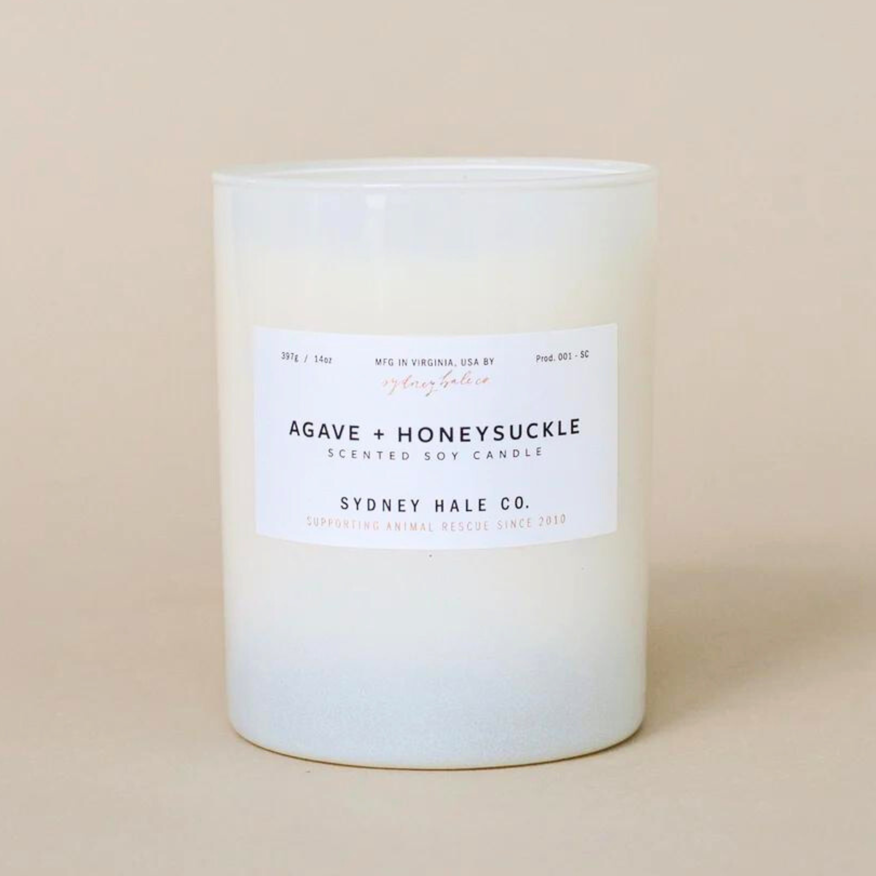 Sydney Hale Candle - Agave & Honeysuckle