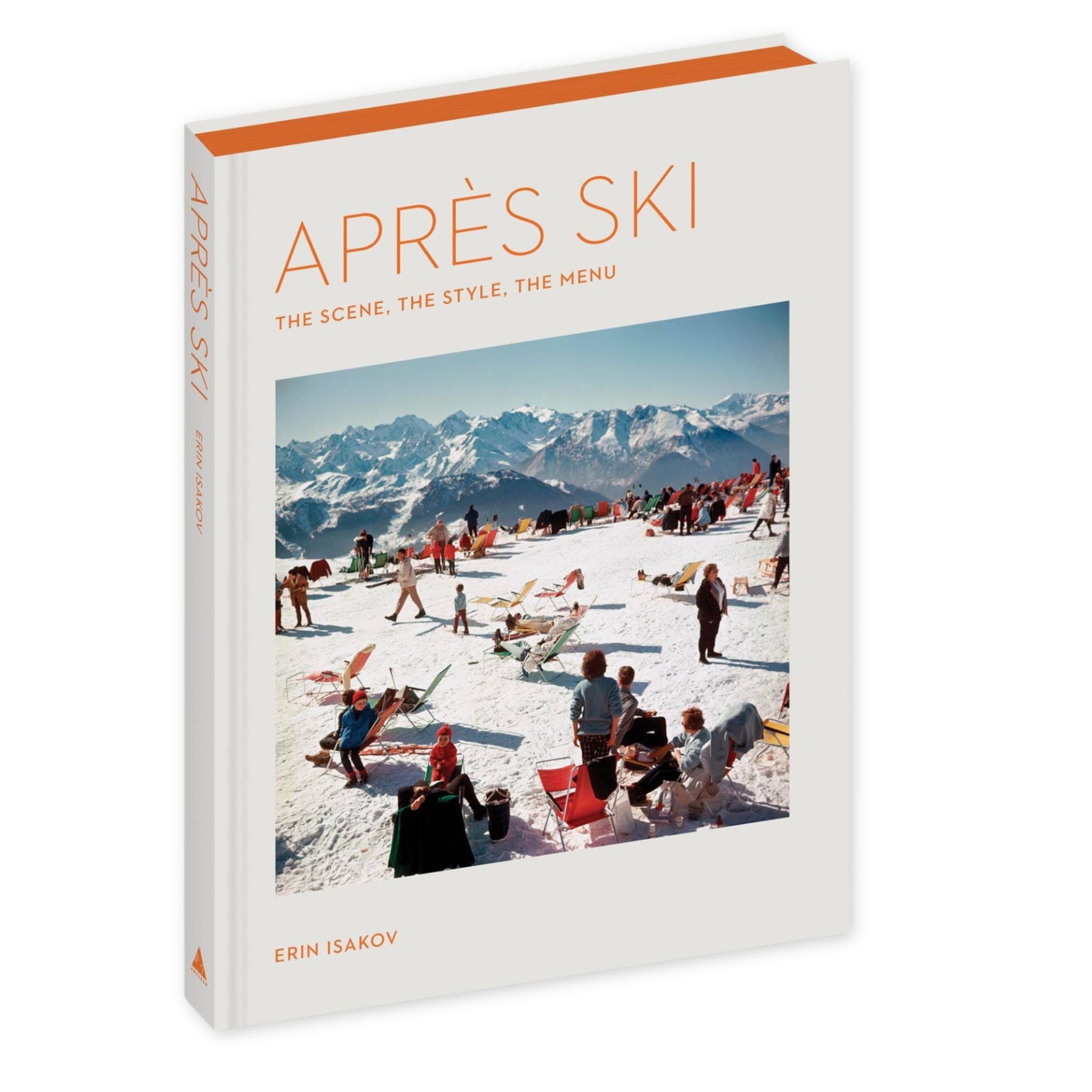 Book titled 'Apes Ski' with a cover photo of people on a snowy mountain.
