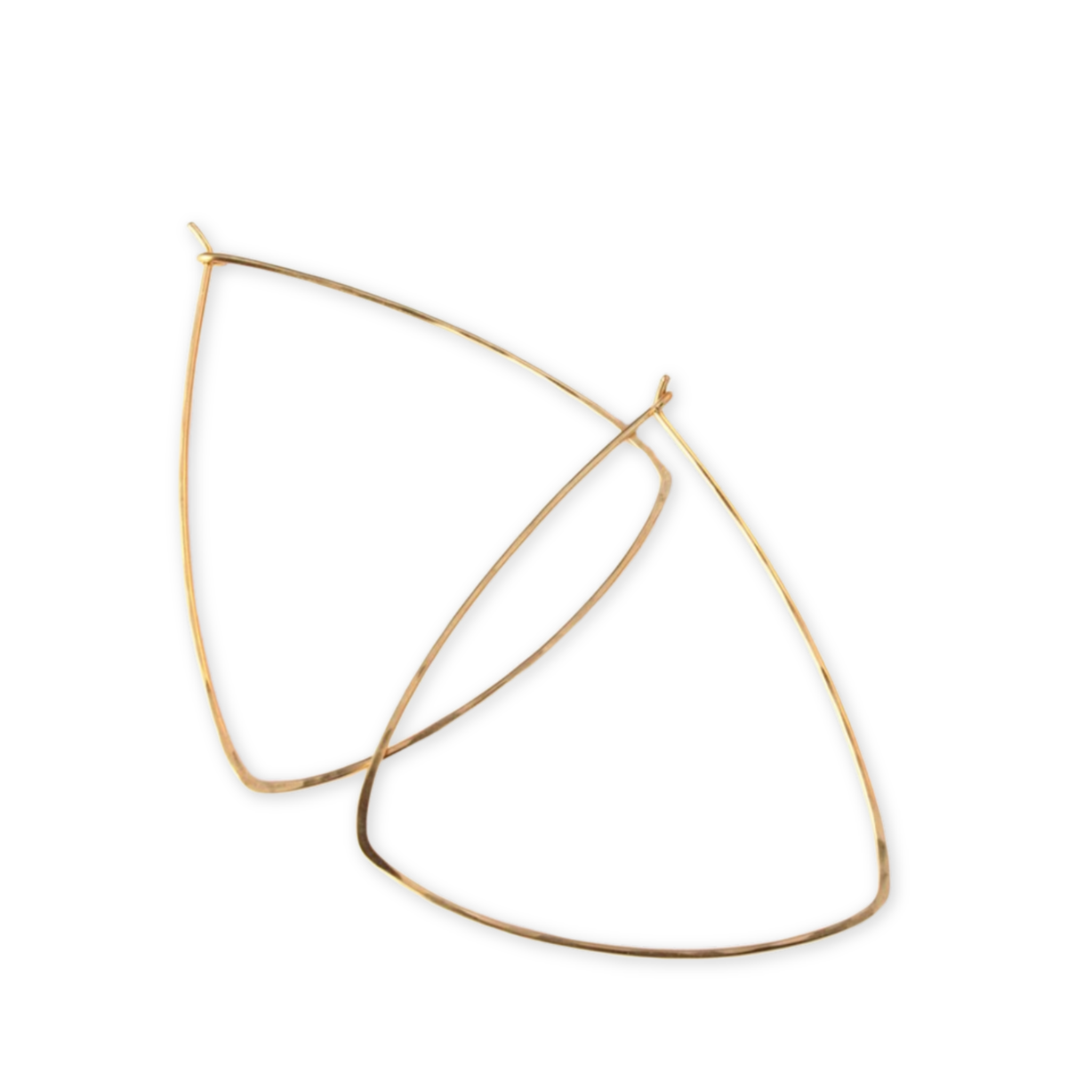 triangle hoop earrings