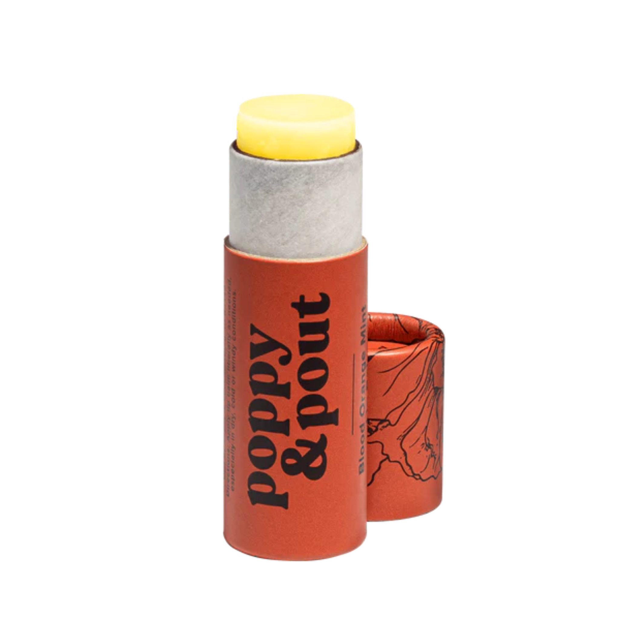 blood orange and mint scented hydrating lip balm