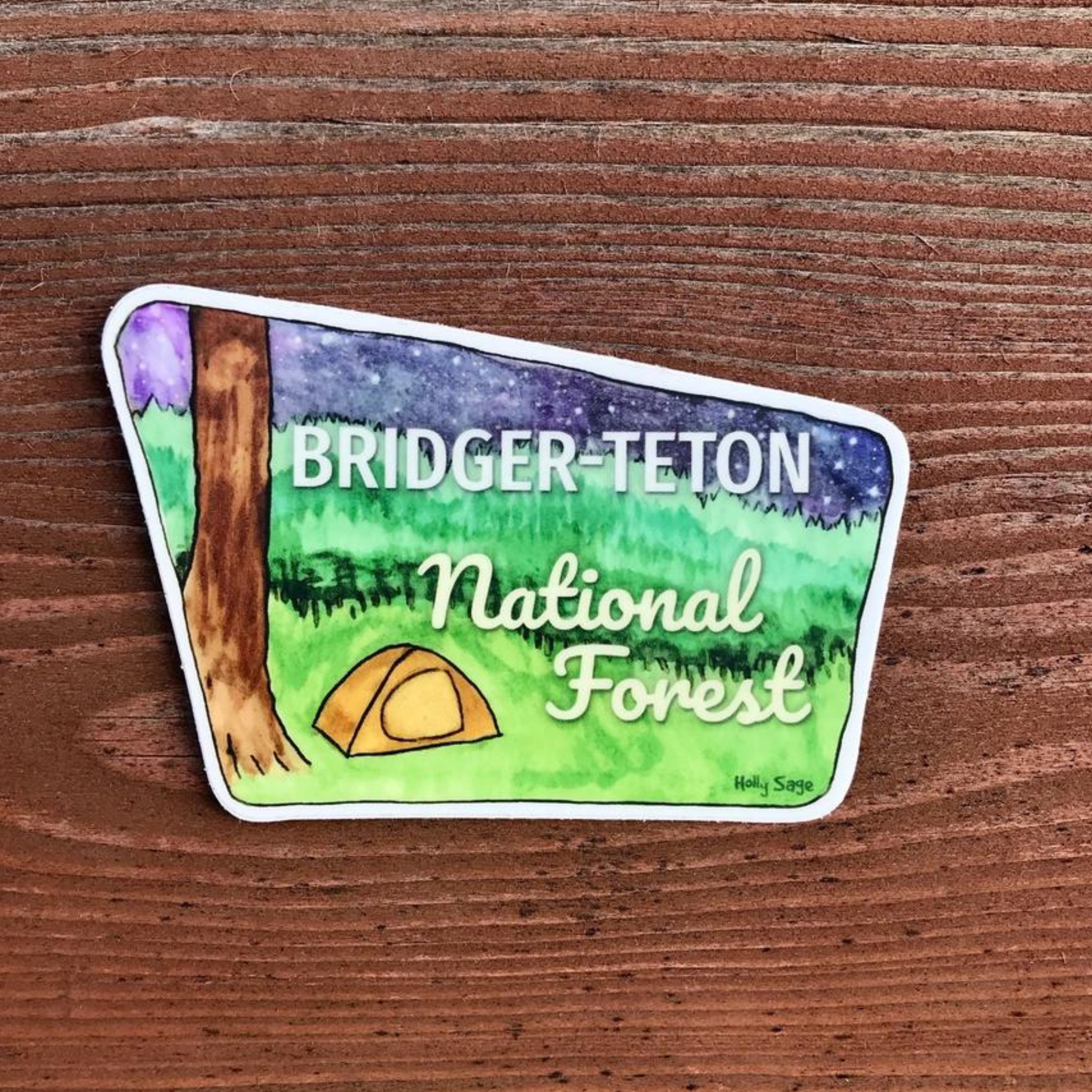 Bridger-Teton National Forest Sign Sticker