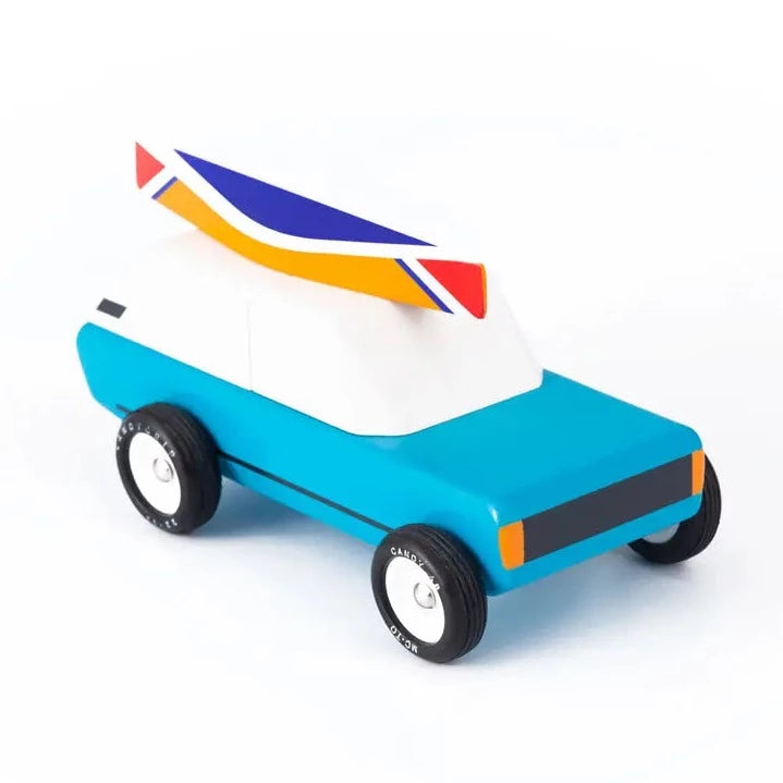Cotswold Blue Wood Car Toy