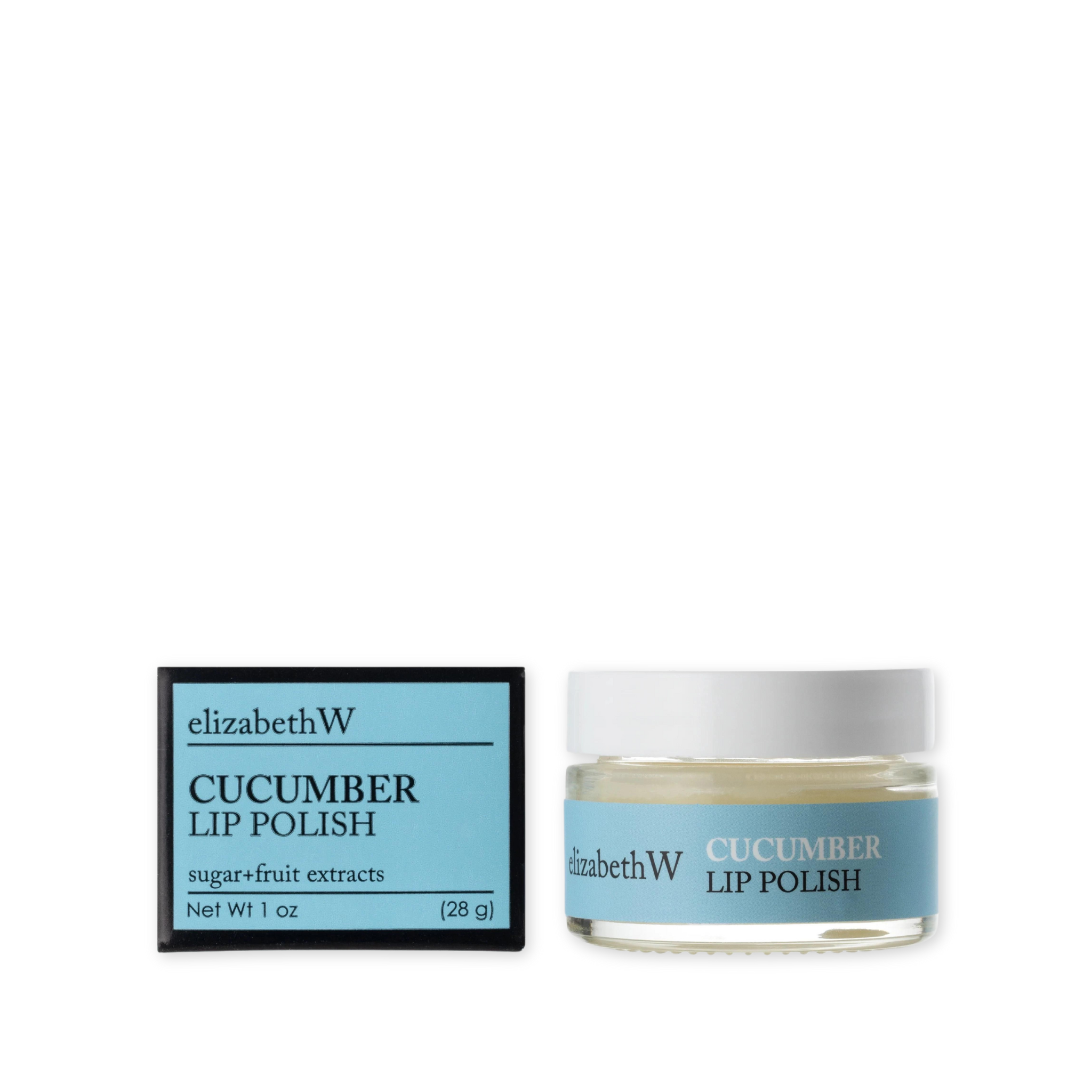 cucumber scented exfoliating lip polish