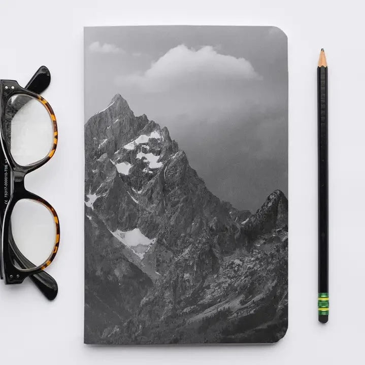 Grand Teton Notebook - Black & White
