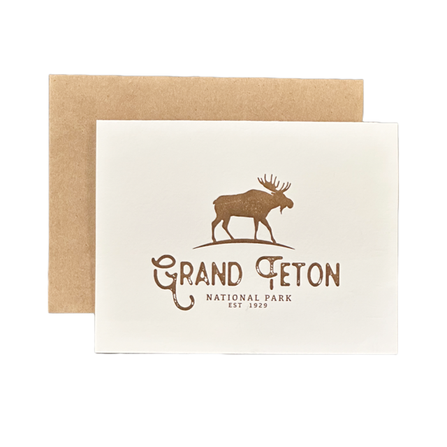Grand Teton Moose Card