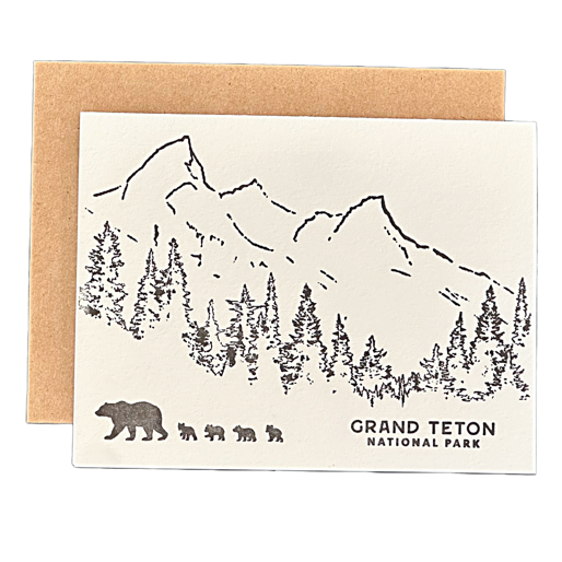 Grizzly 399 and Cubs Greeting Card