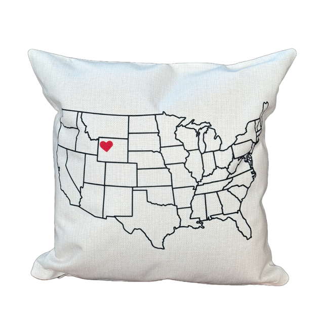 Heart in Jackson Pillow