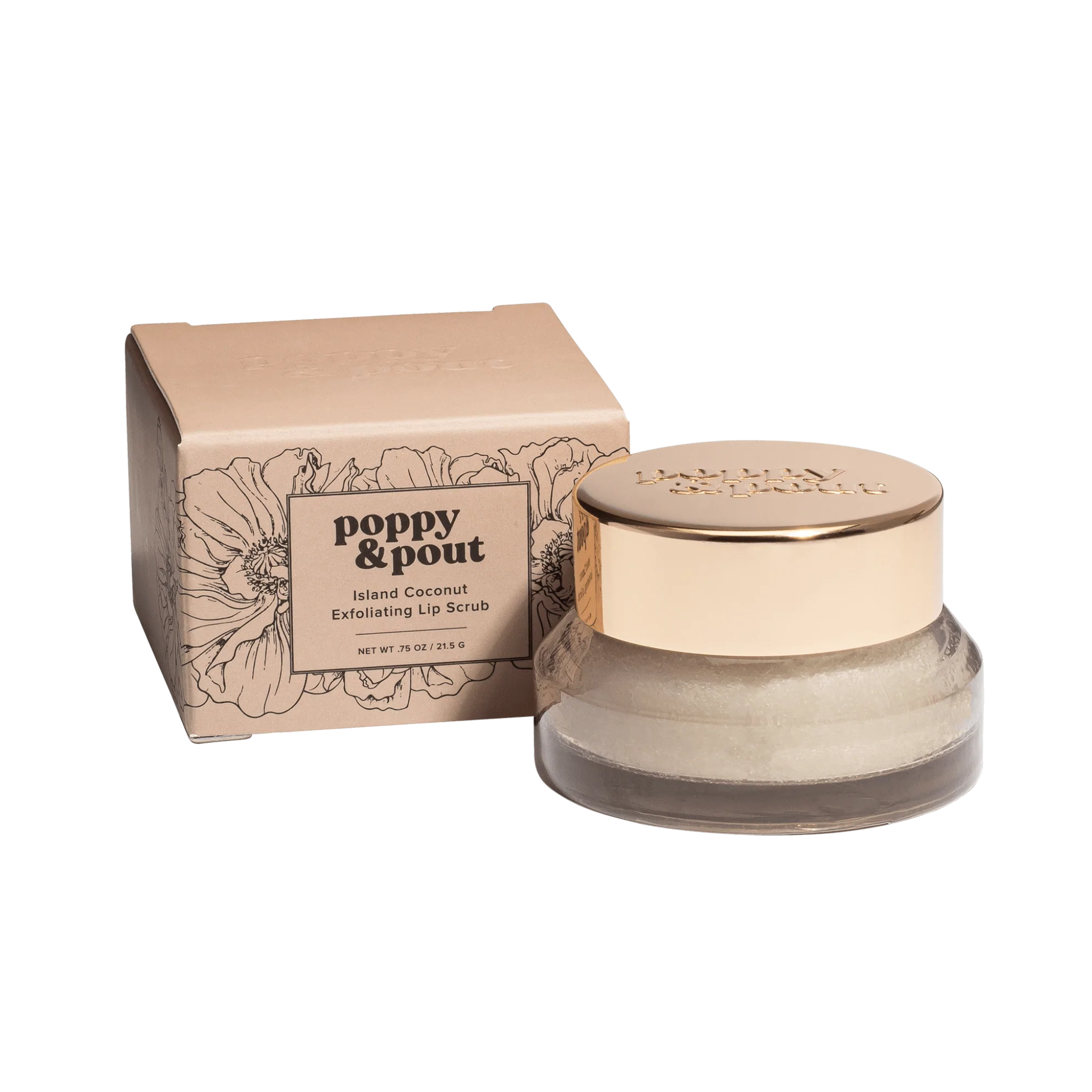 coconut scented exfoliating lip scrub