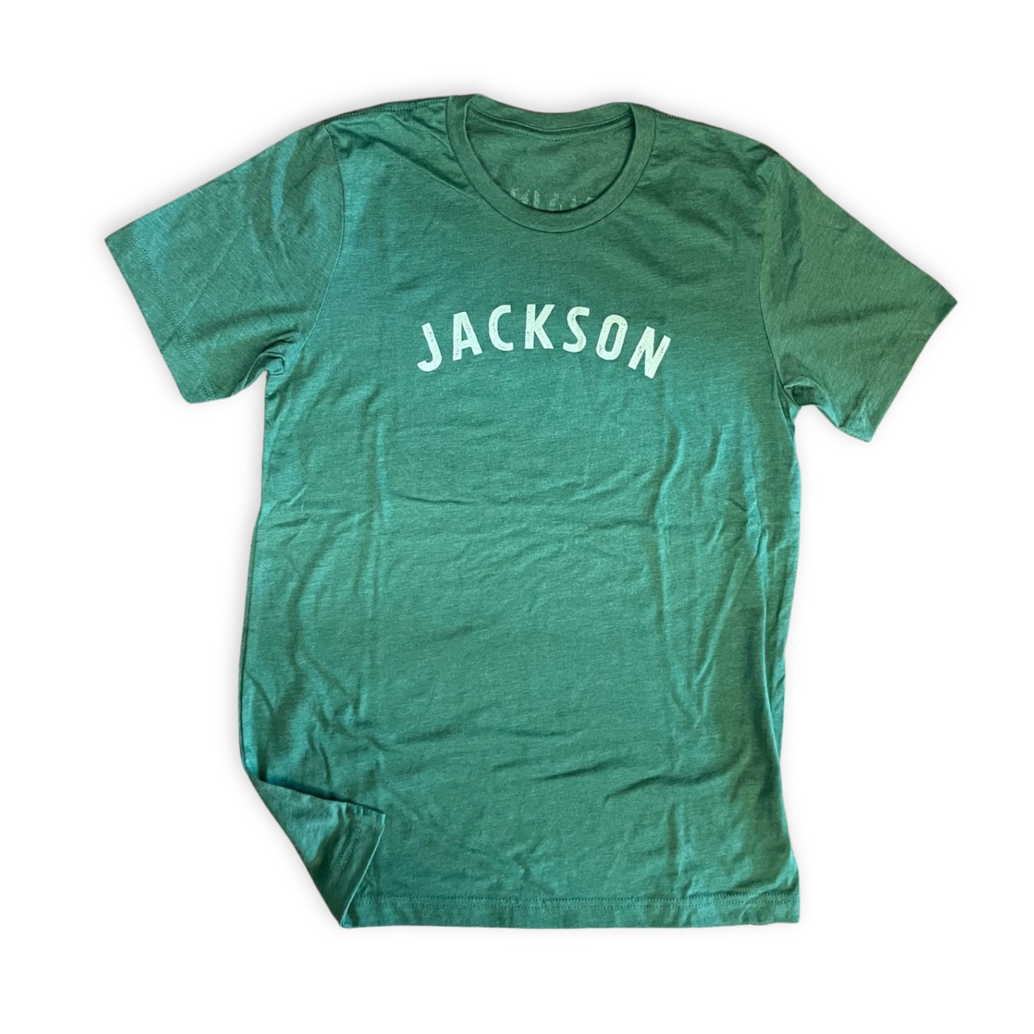 Collegiate Font Jackson Hole Tshirt in Green