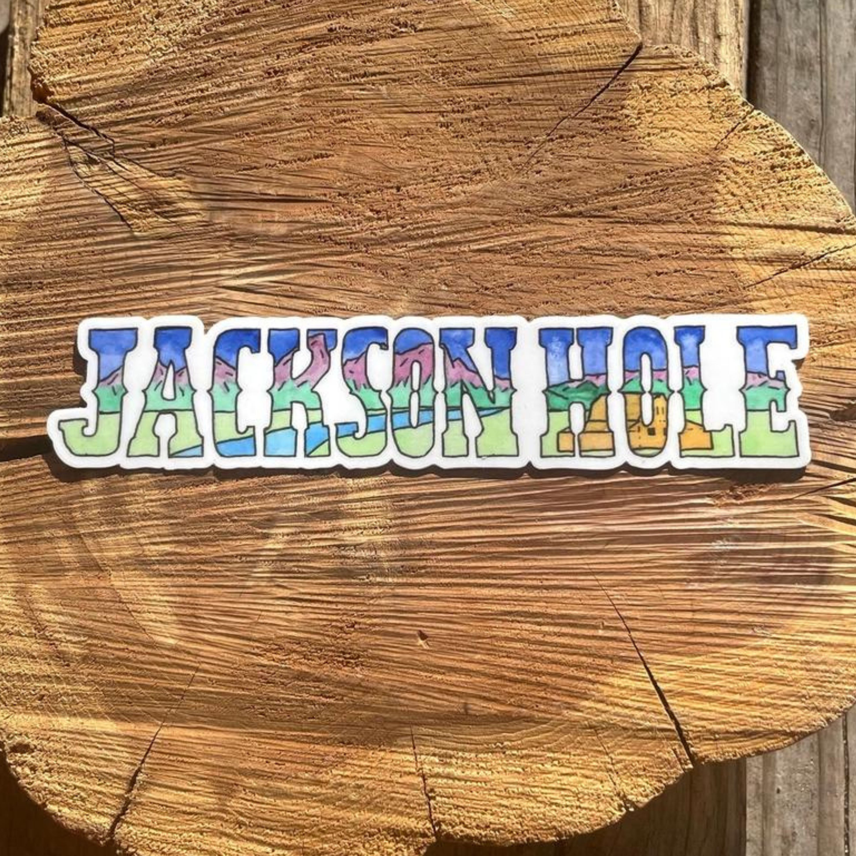 Jackson Hole Landscape Sticker