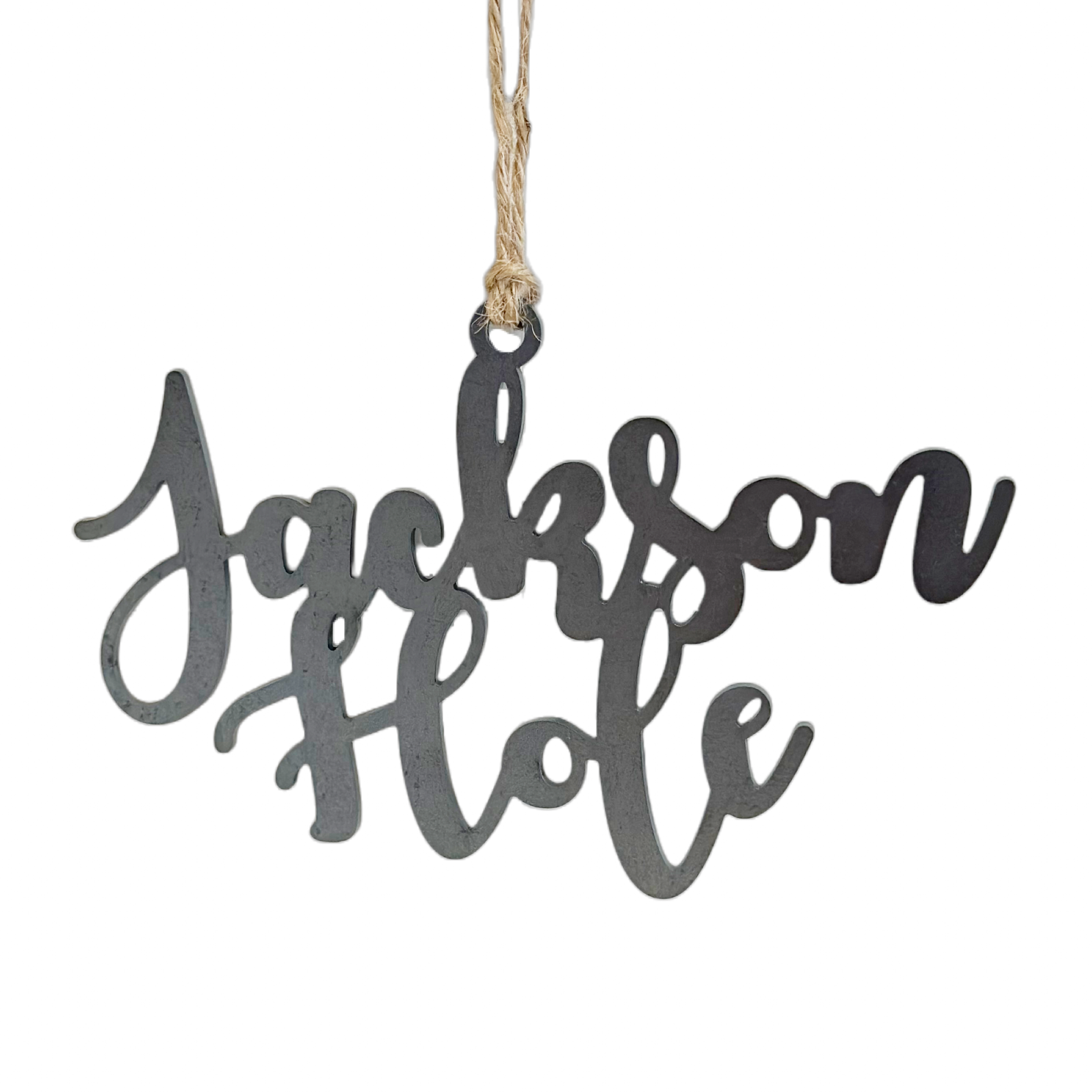 Jackson Hole Rustic Steel Ornament