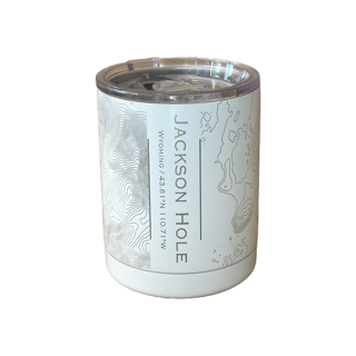 Jackson Hole WY Topo Map Insulated Cup