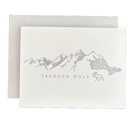 Jackson Mountain Moose Card