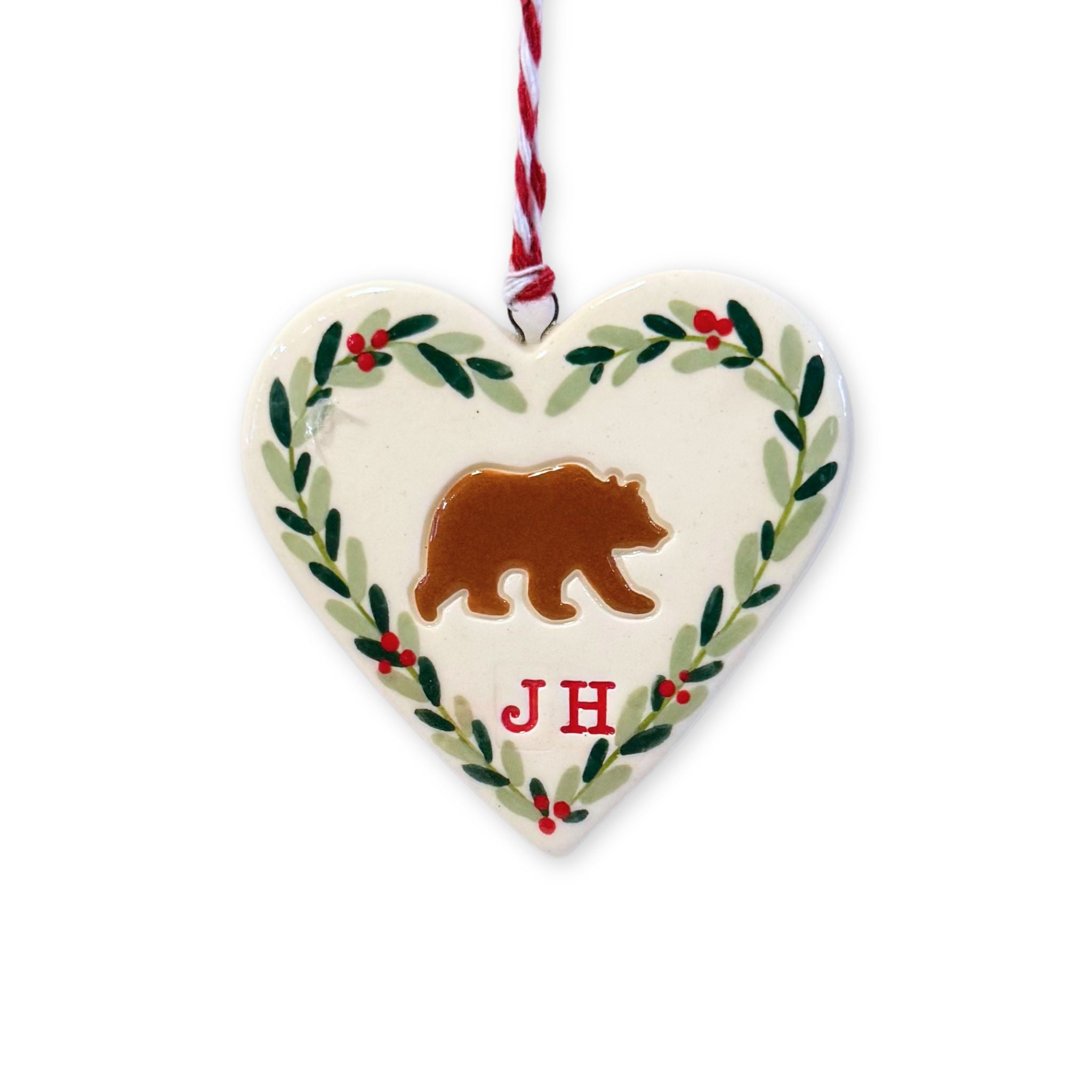 Hand Painted Jackson Hole Bear Ornament