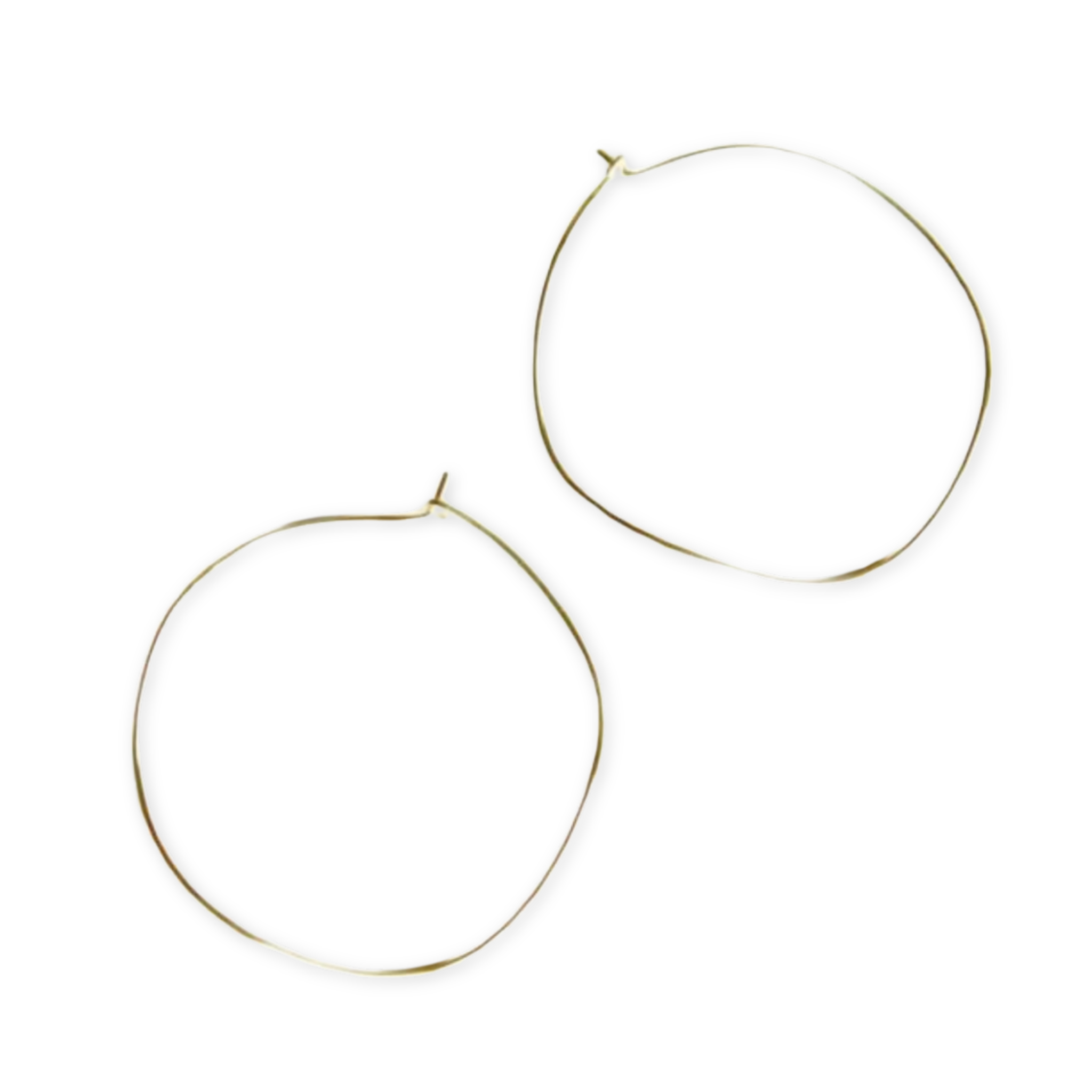 organic circle hoop earrings