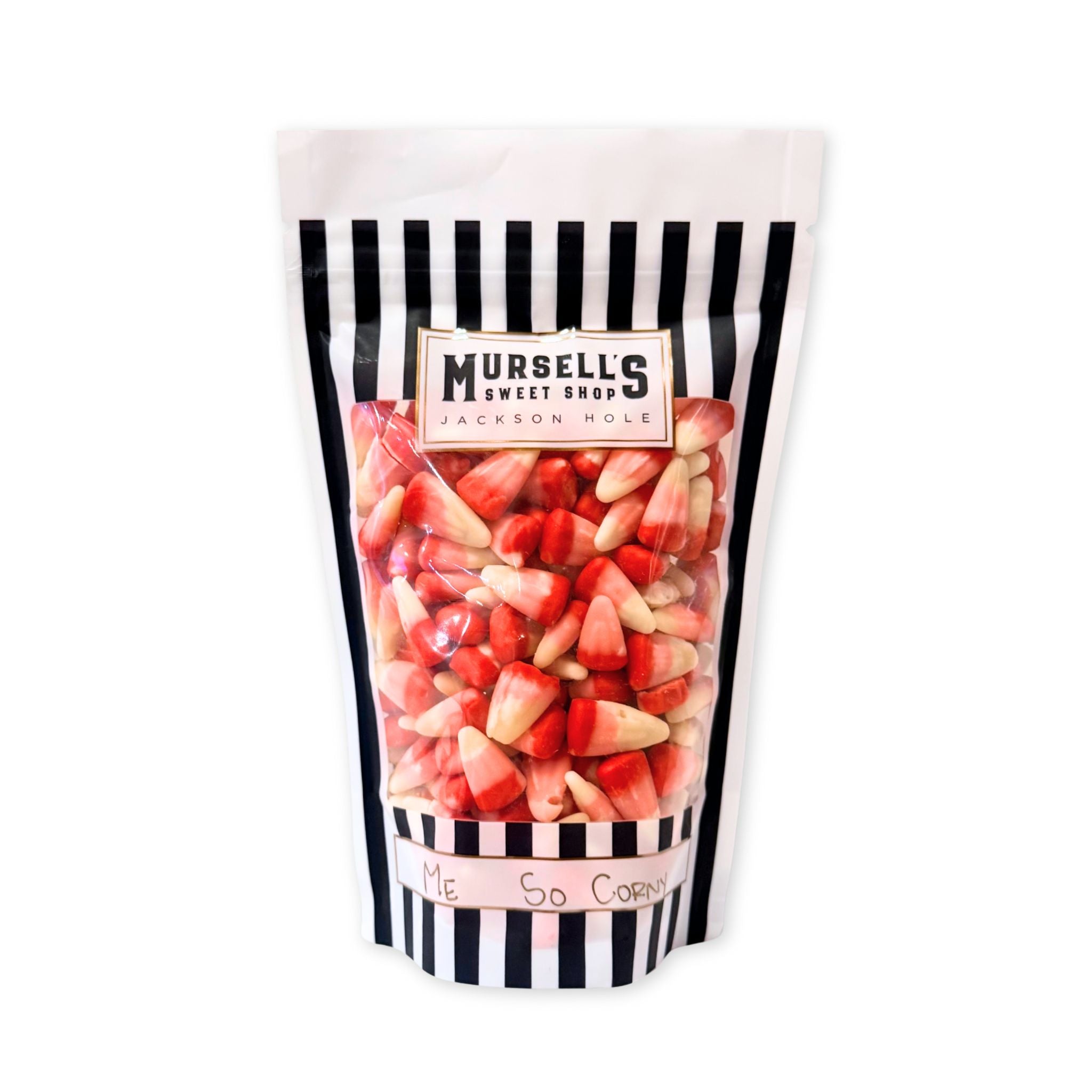 Bag of valentines themed candy corn