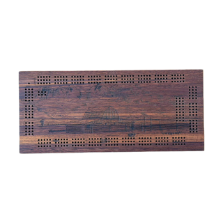 Mormon Row Wooden Cribbage Board