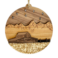 Mormon Row Wooden Ornament