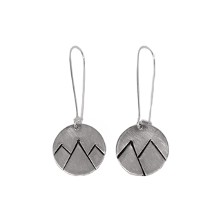 Mountain Disc Earrings