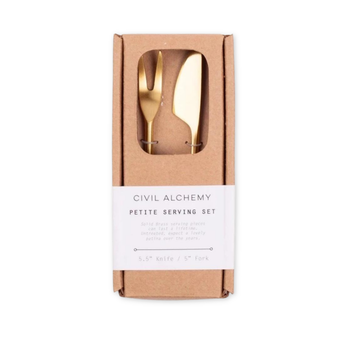 Petite Brass Serving Set