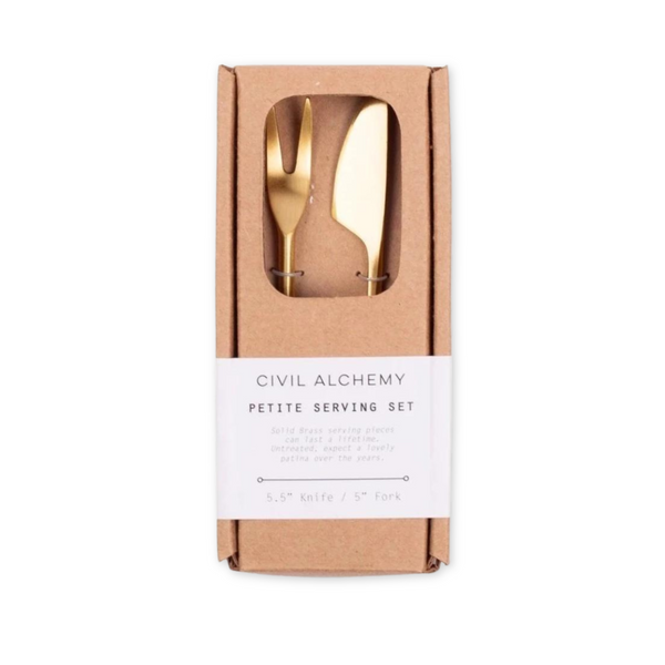Petite Brass Serving Set Petite Brass Serving Set