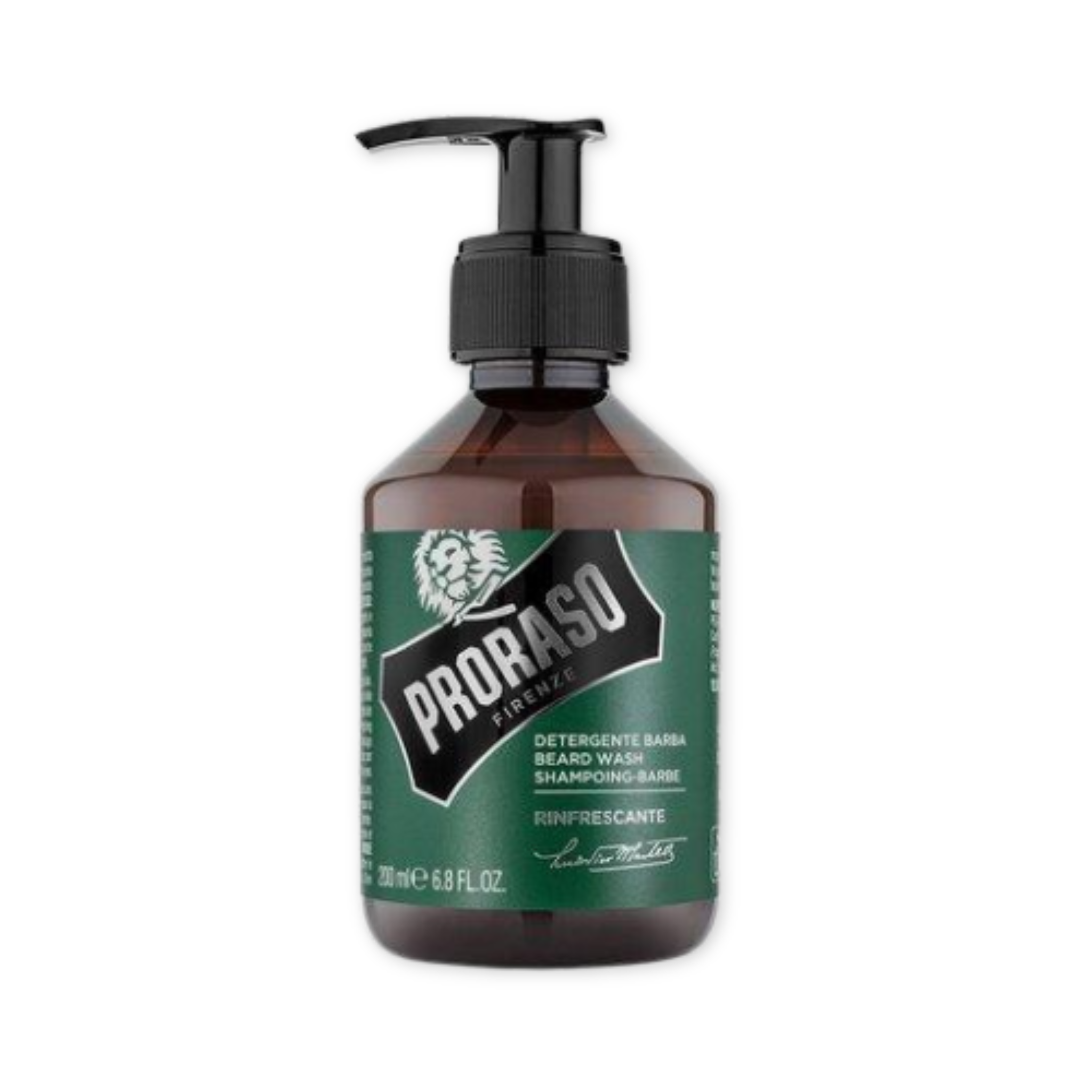 refreshing and toning beard wash with eucalyptus rosemary and bergamot