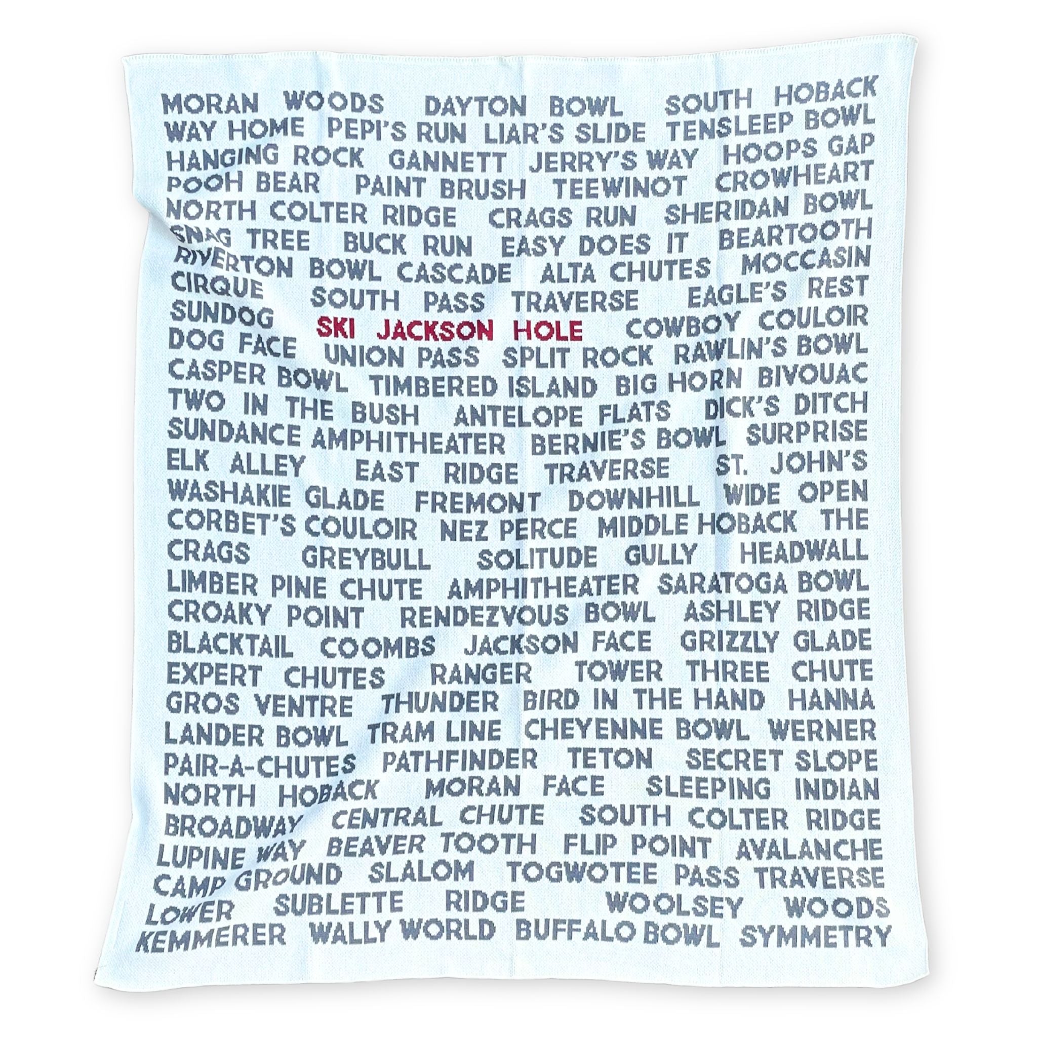 Ski Jackson Hole Trail Run Blanket