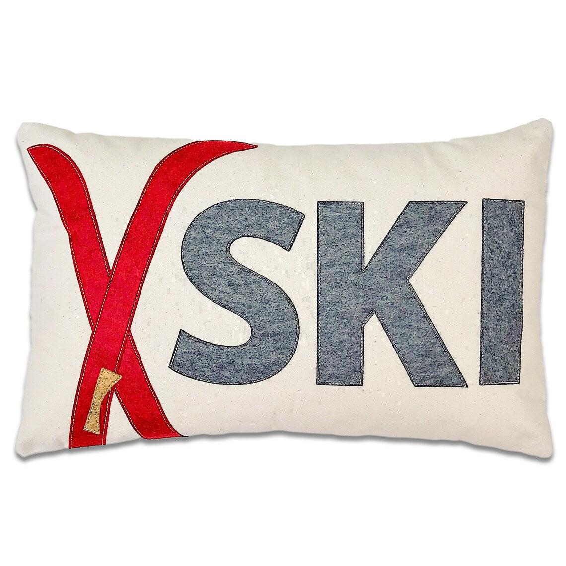 Crossed Ski's Pillow