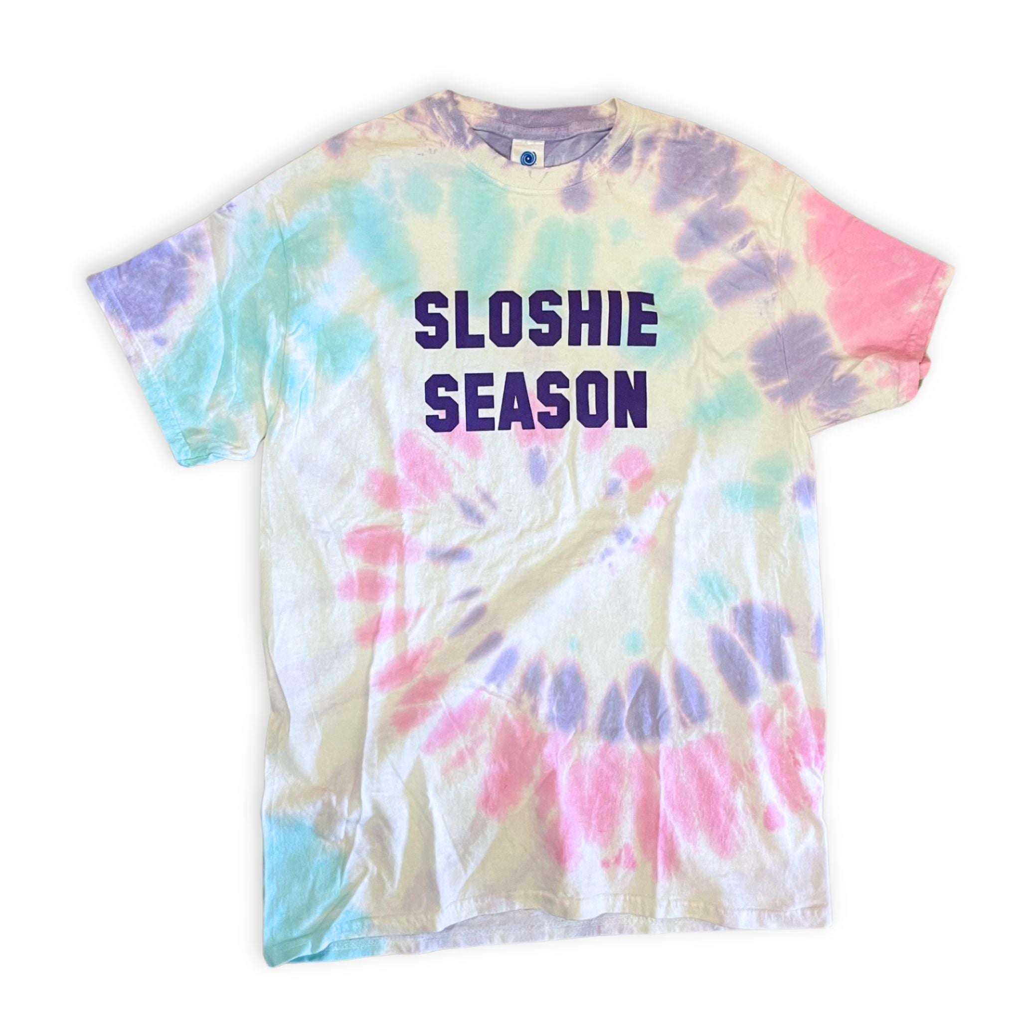 Sloshie Season Purple and Blues Tie Dyed Shirt